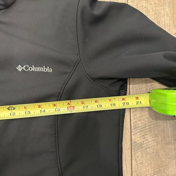 Columbia Classic Black Softshell Fleece Lined Jacket Womens M - Picture 6 of 7